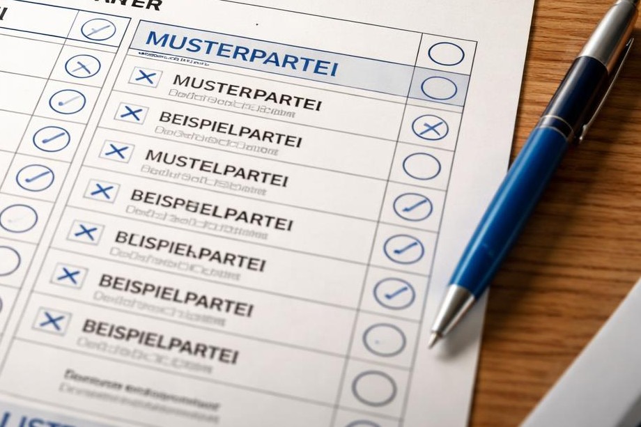 Muster-Stimmzettel (AI generiert)